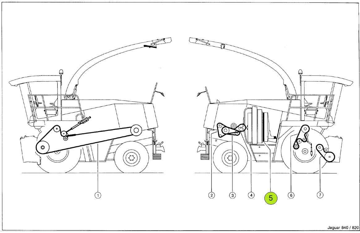PAS 77276 kosz osłony chłodni Claas Jaguar