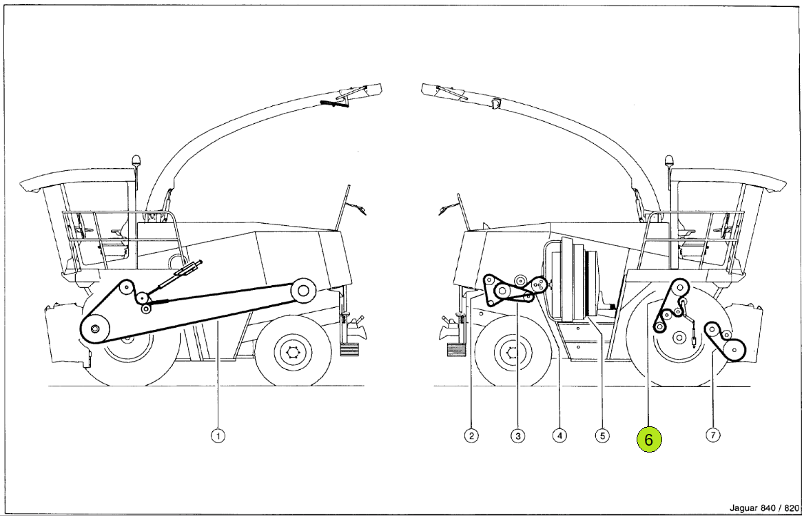 PAS 76403.0, 1470339 Pas gniotownika Claas Jaguar