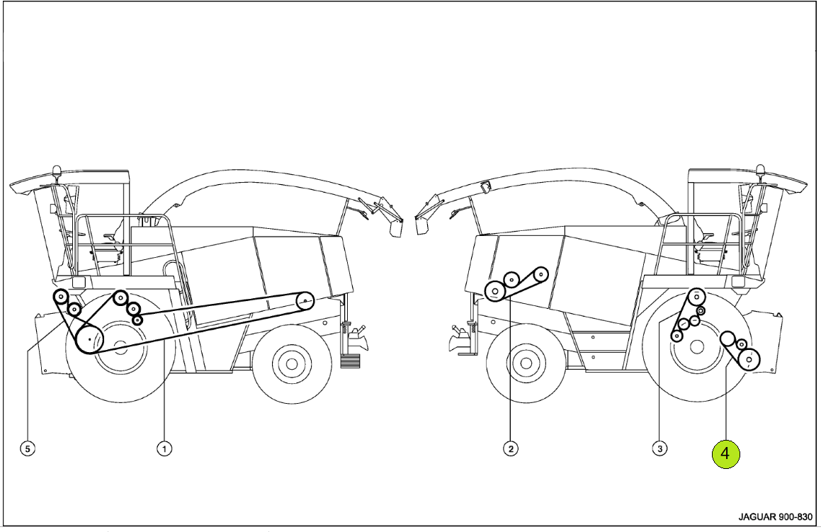 PAS 629769 walce wciągające Claas Jaguar Agro-belt