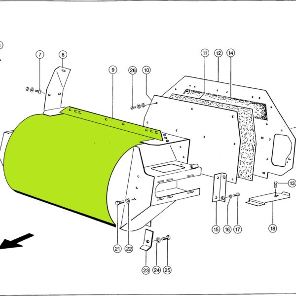 Reperaturka obudowy wentylatora 78497.0 Claas Jaguar